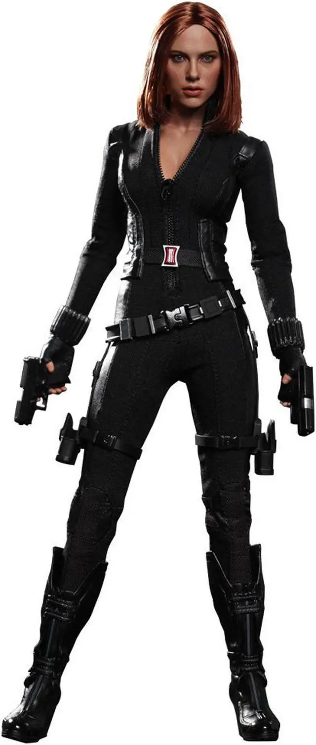 Alt view image 8 of 17 - Black Widow Captain America 2 Movie Masterpiece Sixth Scale Hot Toys Figure