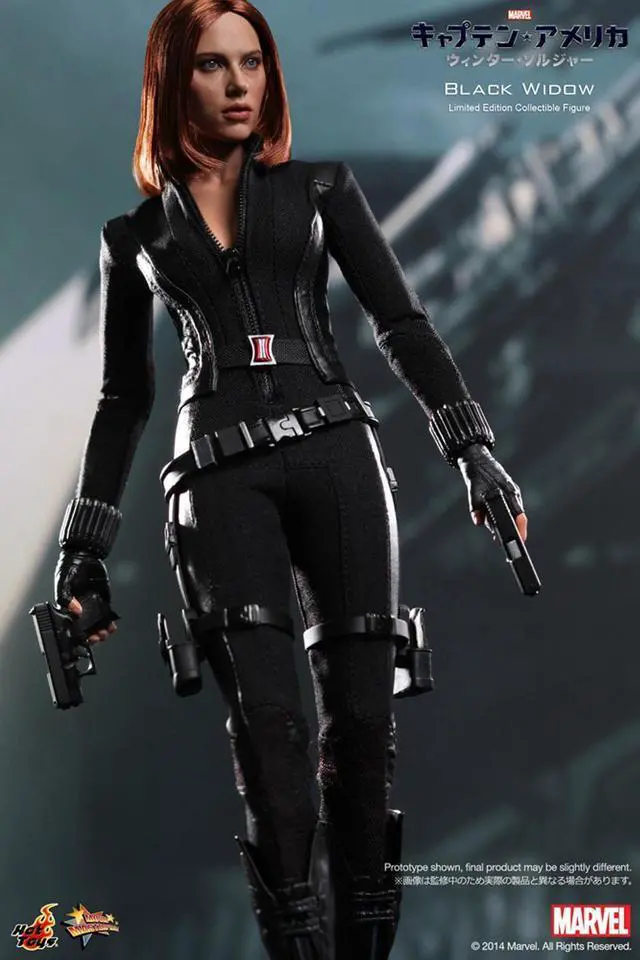 Alt view image 10 of 17 - Black Widow Captain America 2 Movie Masterpiece Sixth Scale Hot Toys Figure