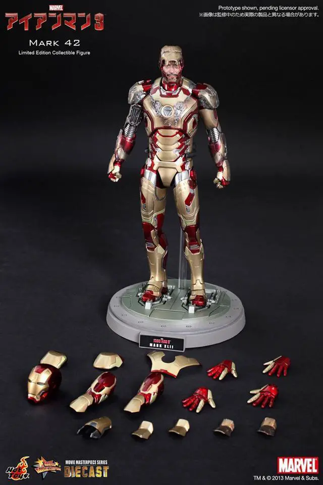 Alt view image 11 of 16 - Iron Man Mark XLII Movie Masterpiece 1/6 Hot Toys Limited Edition Figure