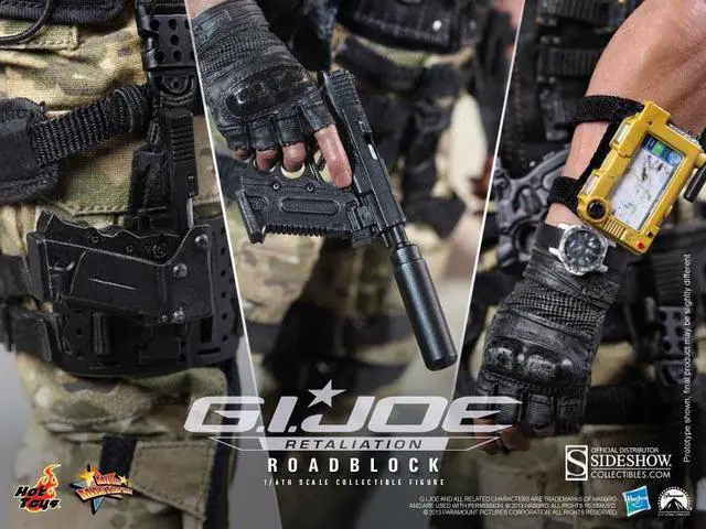 Alt view image 9 of 16 - Roadblock GI Joe Retaliation 1/6 Scale Hot Toys Action Figure