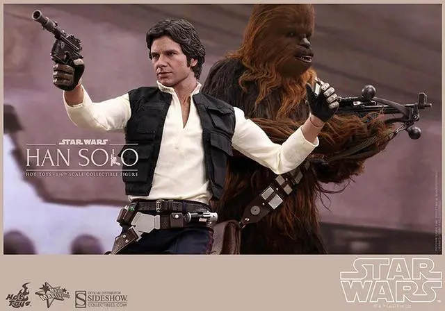 Alt view image 3 of 9 - Star Wars Han Solo and Chewbacca Movie Masterpiece Series 1:6 Scale Figure Set By Hot Toys