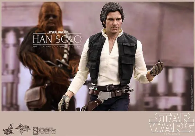 Alt view image 4 of 9 - Star Wars Han Solo and Chewbacca Movie Masterpiece Series 1:6 Scale Figure Set By Hot Toys