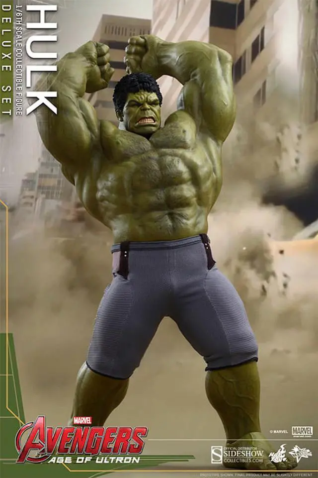 Alt view image 2 of 10 - Marvel Avengers Age of Ultron 16 Collectible Figure Hulk Deluxe Set by Hot Toys