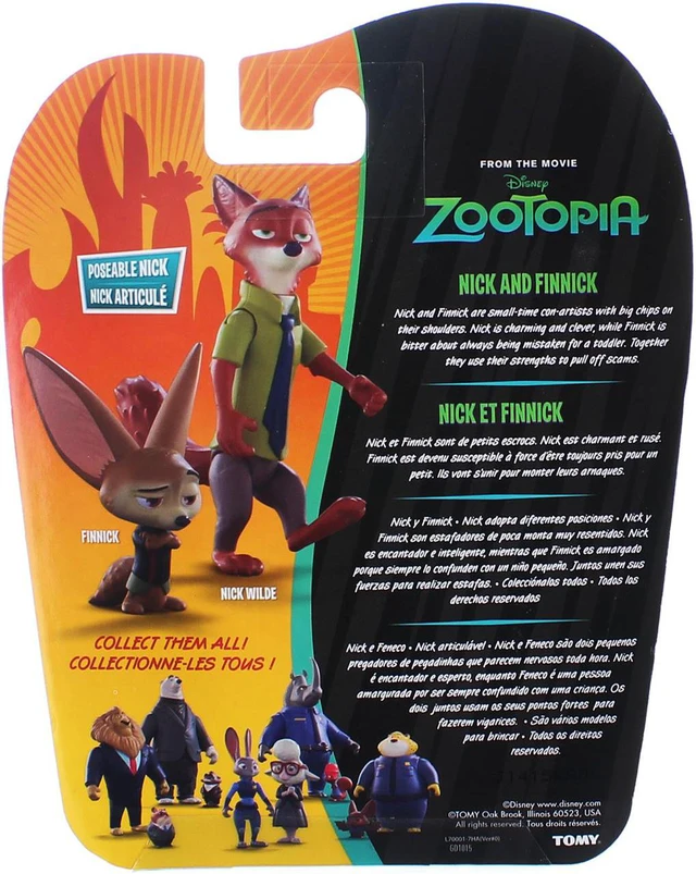 Alt view image 3 of 3 - Disney Zootopia Character 2-Pack Nick & Finnick Figures