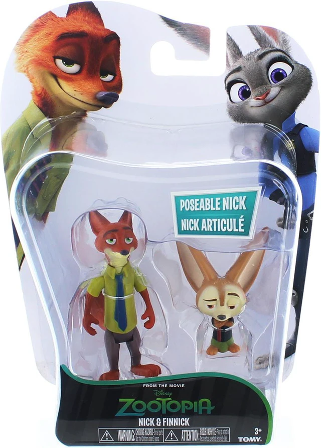 Alt view image 2 of 3 - Disney Zootopia Character 2-Pack Nick & Finnick Figures