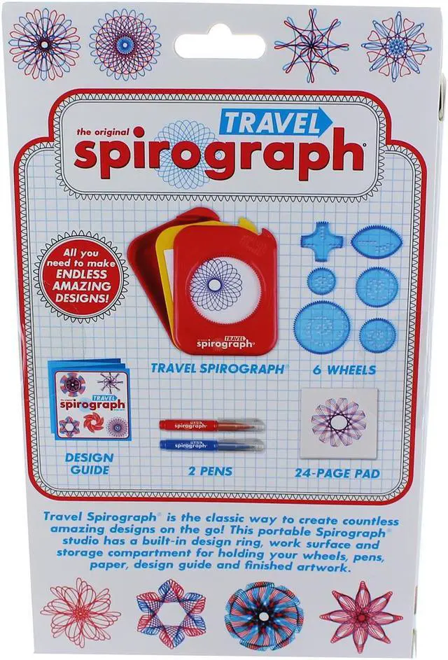 Alt view image 8 of 9 - Travel Spirograph - Craft Kit by Kahootz (Spirograph) (01020)