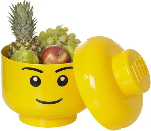 Alt view image 3 of 3 - LEGO Large Storage Container Head, Boy
