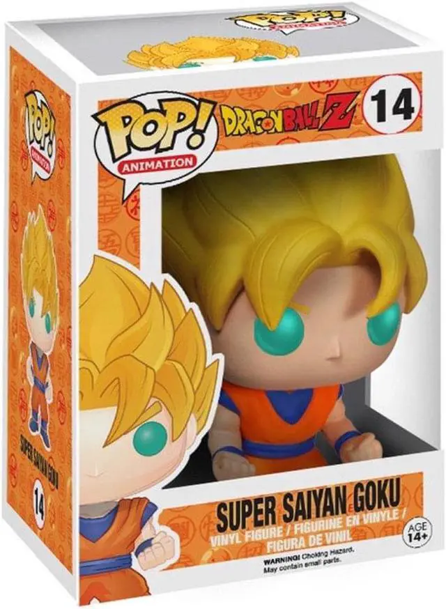 Alt view image 2 of 3 - Super Saiyan Goku Glow-in-the-Dark Dragon Ball Z POP! #14 Vinyl Exclusive Figure