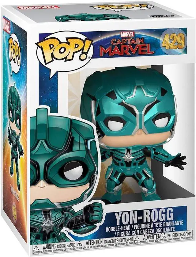 Alt view image 6 of 6 - Marvel Captain Marvel Yon-Rogg Bobblehead Pop! Vinyl Figure