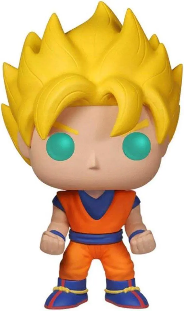 Alt view image 3 of 3 - Super Saiyan Goku Glow-in-the-Dark Dragon Ball Z POP! #14 Vinyl Exclusive Figure