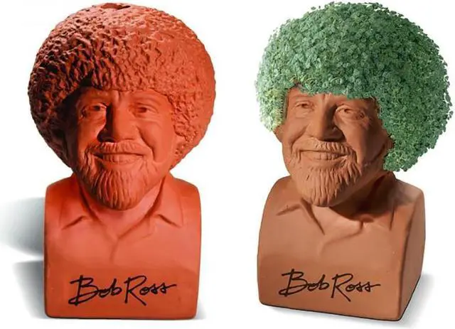 Alt view image 3 of 11 - Chia Pet Planter - Bob Ross