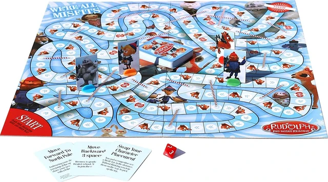 Alt view image 3 of 7 - Rudolph The Red-nosed Reindeer Family Board Game