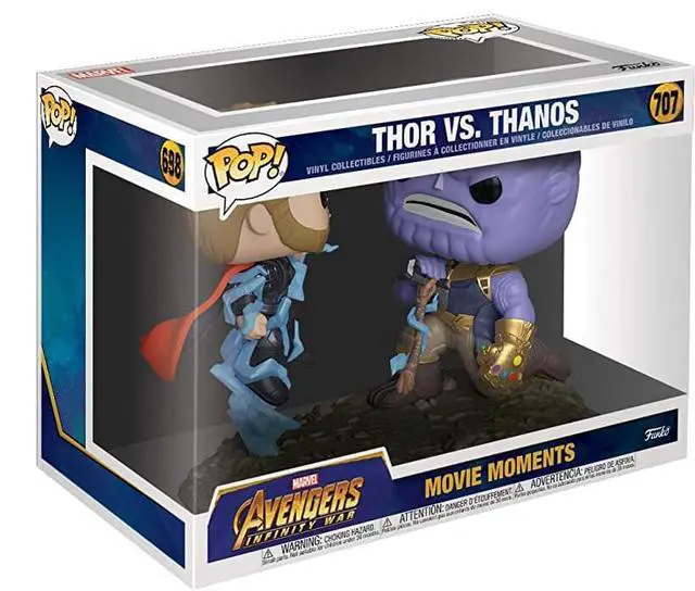 Alt view image 3 of 3 - Marvel Avengers: Infinity War Thor vs. Thanos Pop Vinyl Figure Set