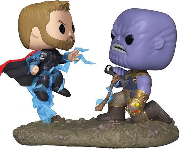 Alt view image 2 of 3 - Marvel Avengers: Infinity War Thor vs. Thanos Pop Vinyl Figure Set