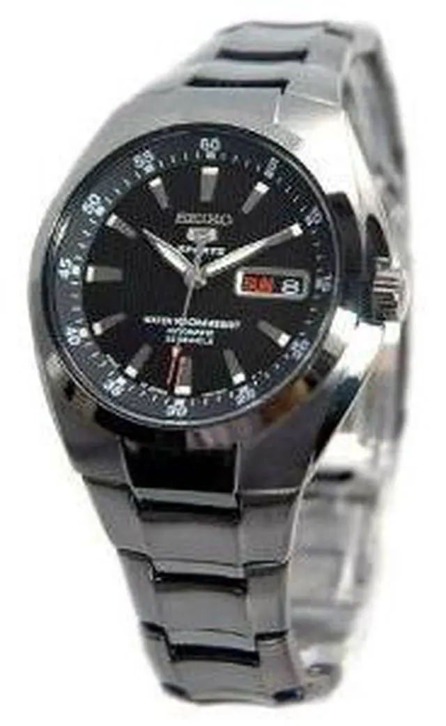 Alt view image 2 of 12 - Seiko SNZB23J2 Seiko 5 Sports Automatic Black Dial Rubber Strap Day and Date Display