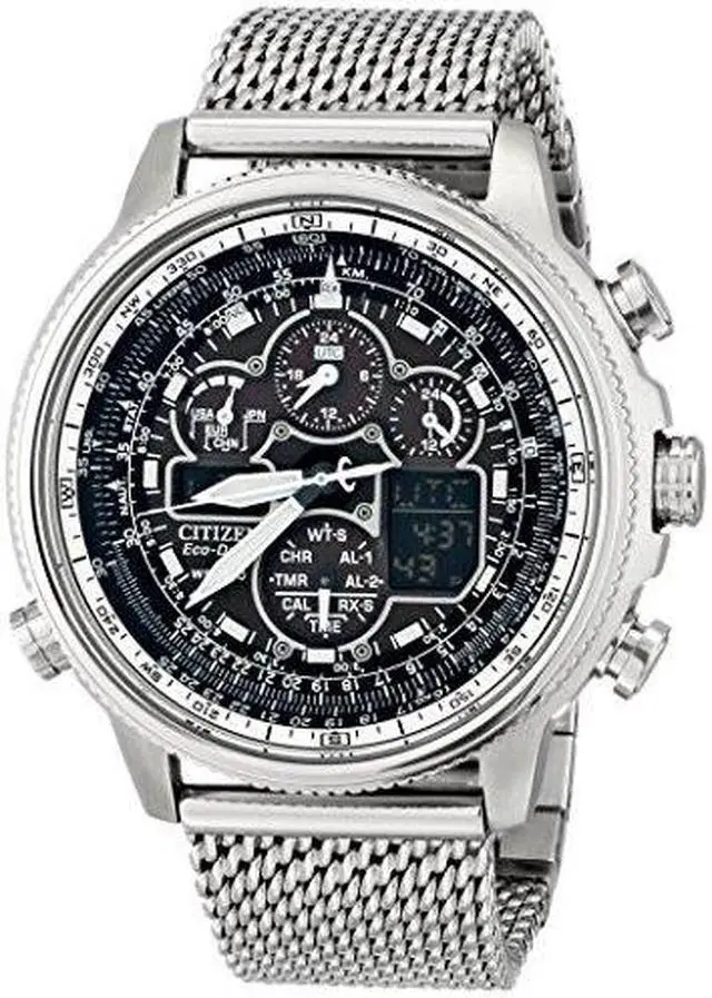 Alt view image 5 of 20 - Citizen Eco-Drive Navihawk A-T Mens Digital Chrono Watch JY8030-83E