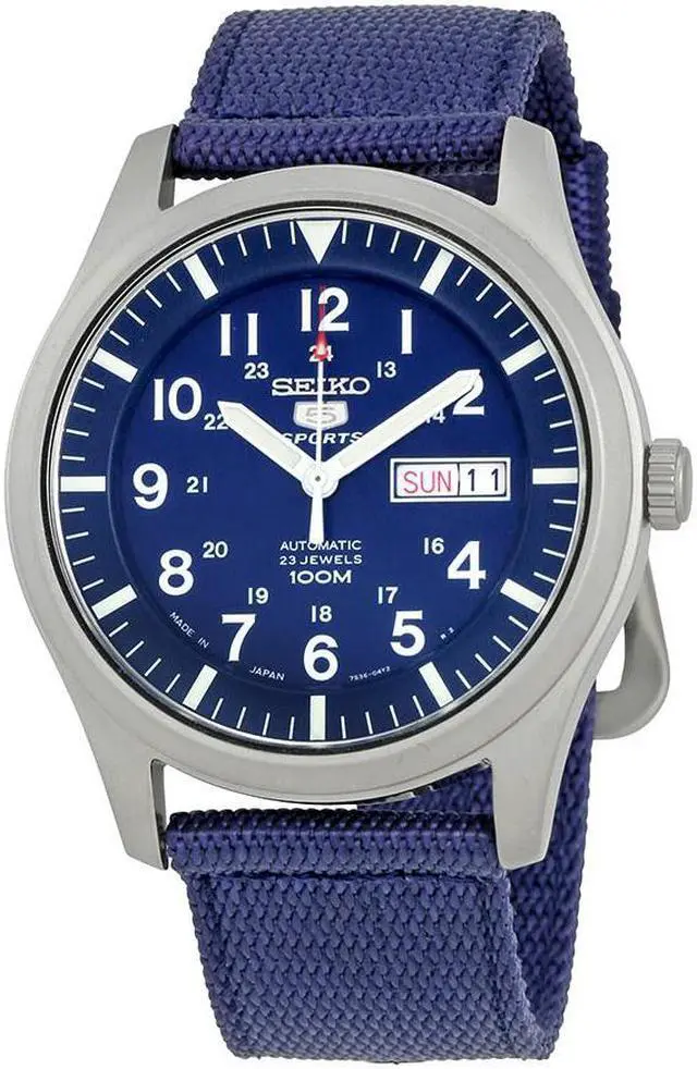 Main image of Seiko Men's 5 Sports SNZG11J1 Blue Watch