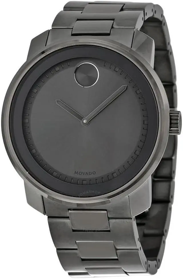 Alt view image 5 of 14 - Movado Bold Mens Grey ION Plated Stainless Steel Band Swiss Quartz Watch 3600259