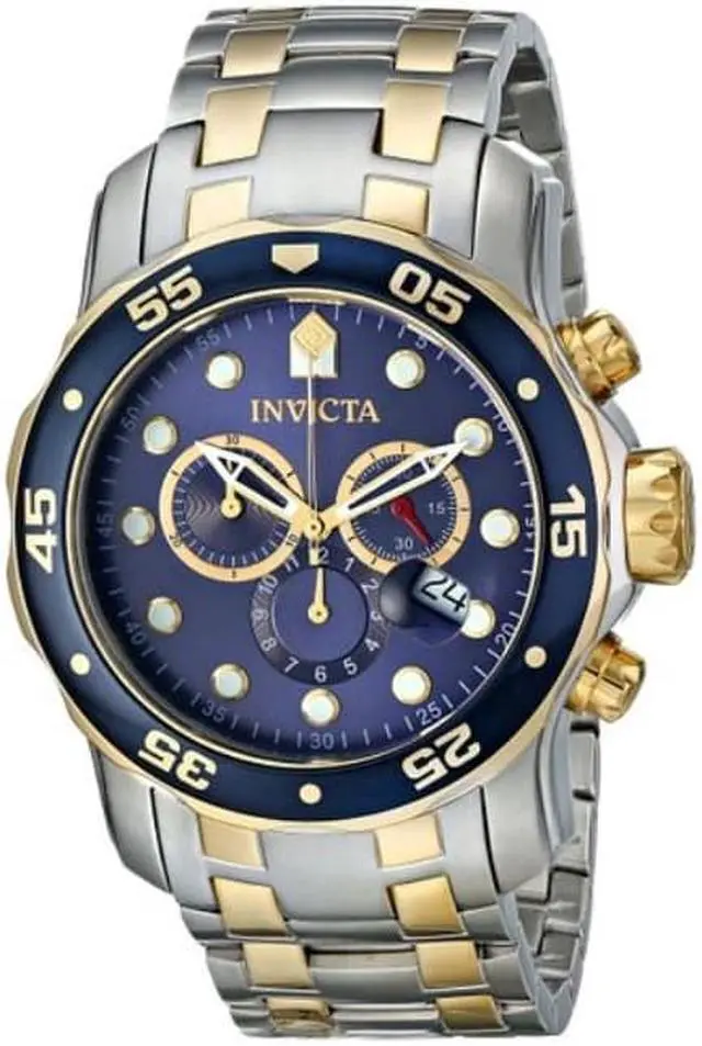 Alt view image 2 of 19 - Invicta  Pro Diver 0077  Stainless Steel Chronograph  Watch