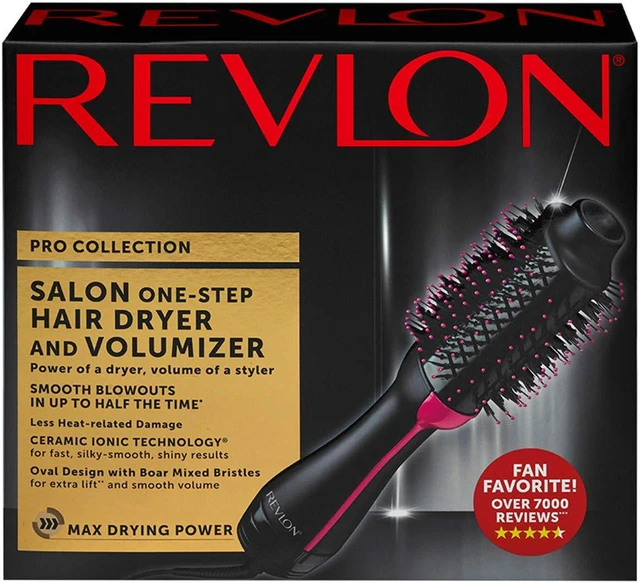 Alt view image 14 of 14 - Revlon Revolutionary Unique 1 Step Home 2-in-1 Hair Dryer/Volumizer Brush, Black
