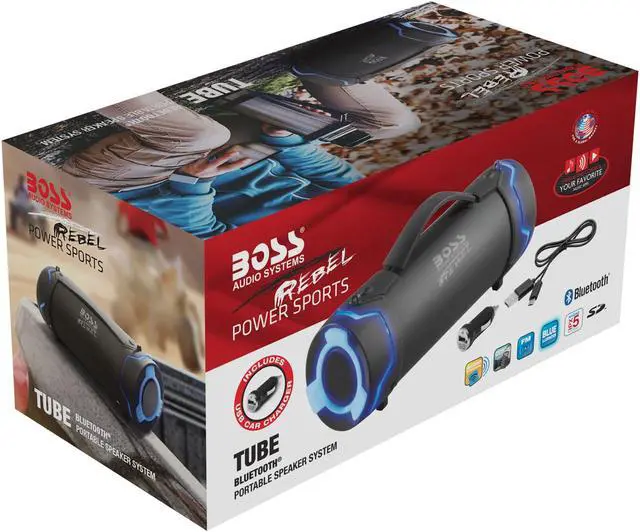 Alt view image 6 of 9 - BOSS Audio TUBE Portable Waterproof Inside/Outside 3" Bluetooth Speaker System