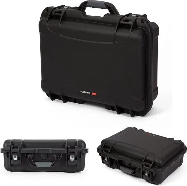 Alt view image 10 of 17 - Nanuk Large 925 Lightweight NK-7 Resin Waterproof Case with Cubed Foam, Black