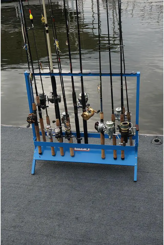 Alt view image 8 of 14 - viking solutions fishing rod rack for 22 rods, multicolor