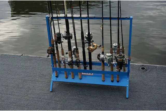 Alt view image 6 of 14 - viking solutions fishing rod rack for 22 rods, multicolor
