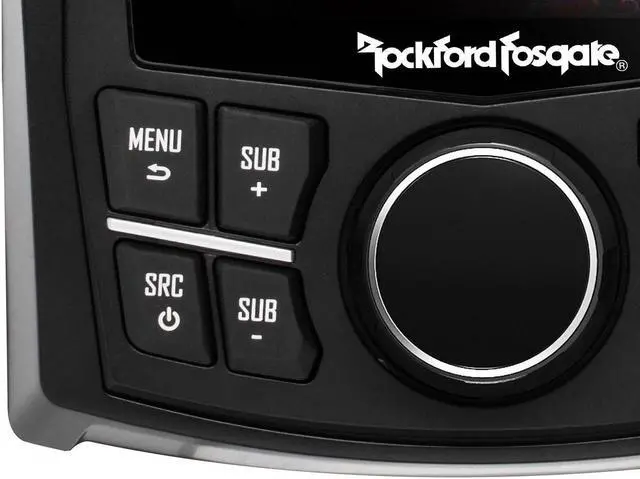 Alt view image 2 of 15 - Rockford Fosgate Punch Marine Full-Function Wired Remote Display