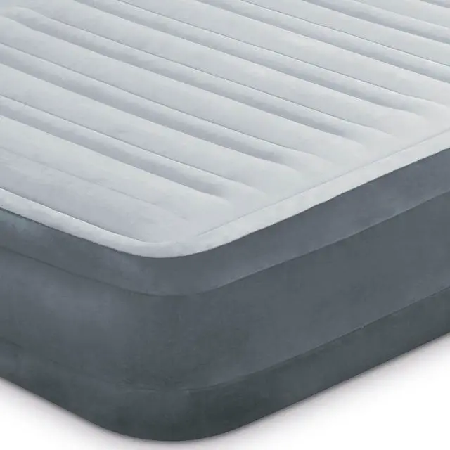 Alt view image 9 of 12 - Intex Dura Beam Plus Series Mid Rise Airbed Mattress with Built In Pump, Queen