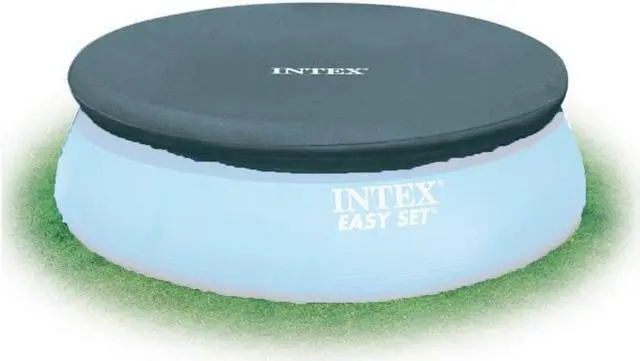 Alt view image 6 of 11 - Intex 7.3 Ft Above Ground Swimming Pool Vinyl Round Cover Tarp, No Pool Included