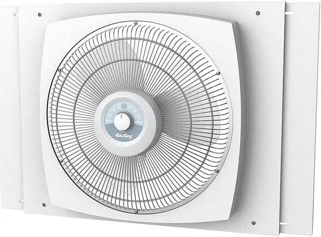 Alt view image 20 of 20 - Air King Storm Guard 16" 3-Speed 1/16 HP Plastic Blade Ball Bearing Window Fan