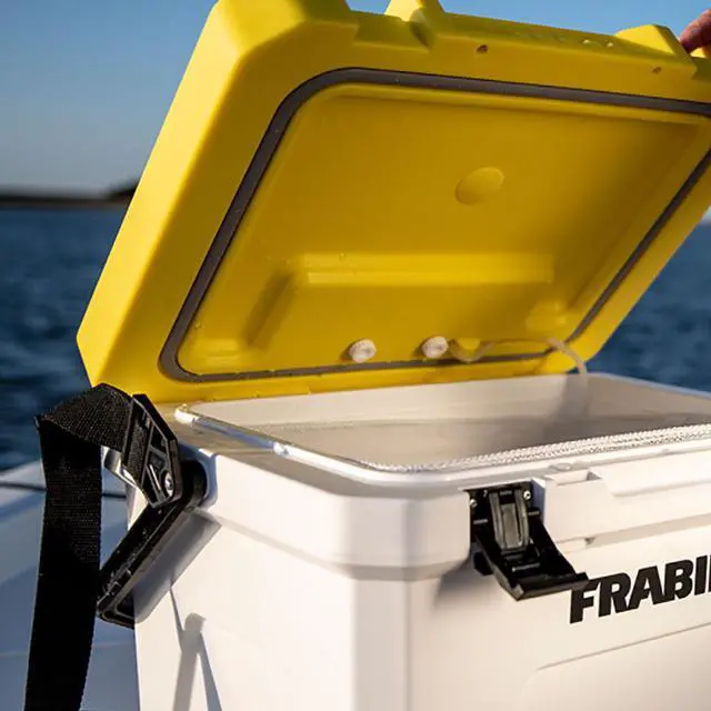 Alt view image 7 of 14 - Frabill Magnum Live Bait Station 13 Quart Storage Cooler Tackle Box with Aerator