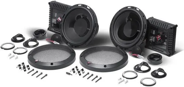 Alt view image 2 of 11 - Rockford Fosgate T1650-S Power 160W Max 6.5 Inch 2 Way Euro Fit Component System