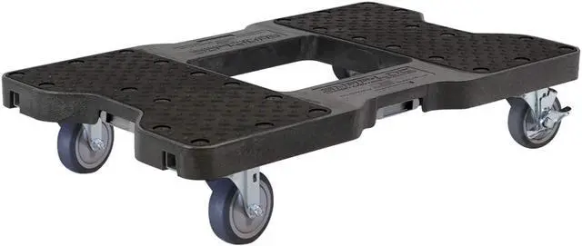 Alt view image 10 of 14 - Snap-Loc 1200 Lb Professional E-Track Dolly Black, Safely Moves More In Less Time With Easy Rolling Casters And Optional E-Strap Safety Attachment! SL1200D4TB