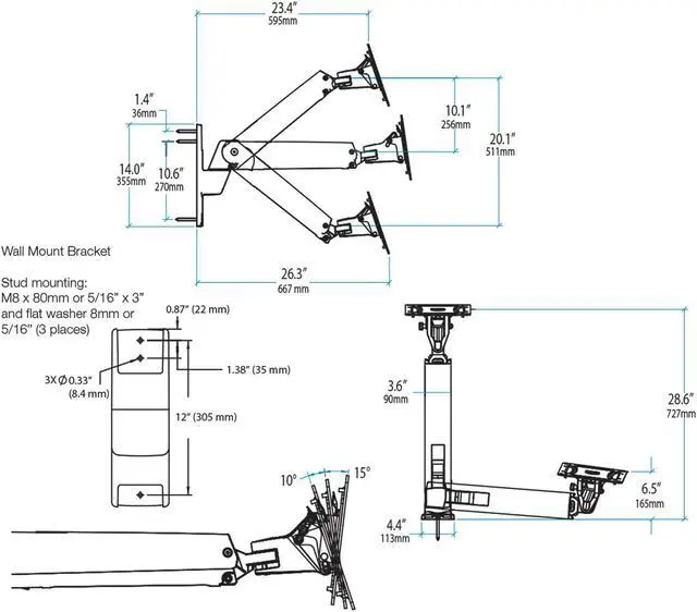 Alt view image 7 of 15 - Ergotron Interactive Arm  Vhd