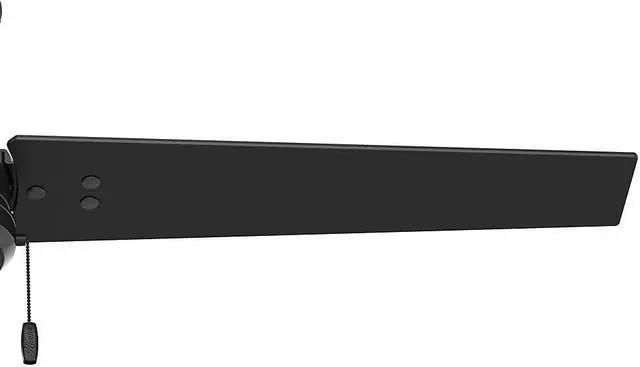 Alt view image 7 of 17 - Hunter Cassius 52 Inch Indoor and Outdoor Ceiling Fan w/ Pull Chain, Matte Black