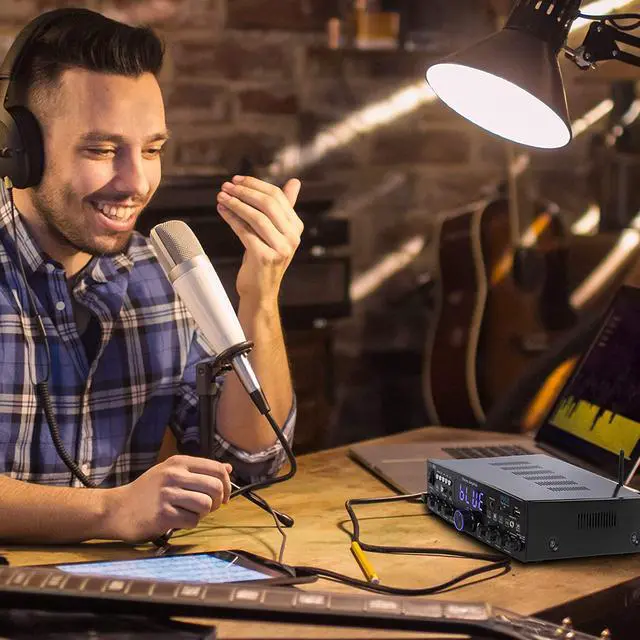 Alt view image 7 of 10 - Pyle PDA4BU Bluetooth 200 Watt Multi Channel Stereo Amplifier Audio Receiver