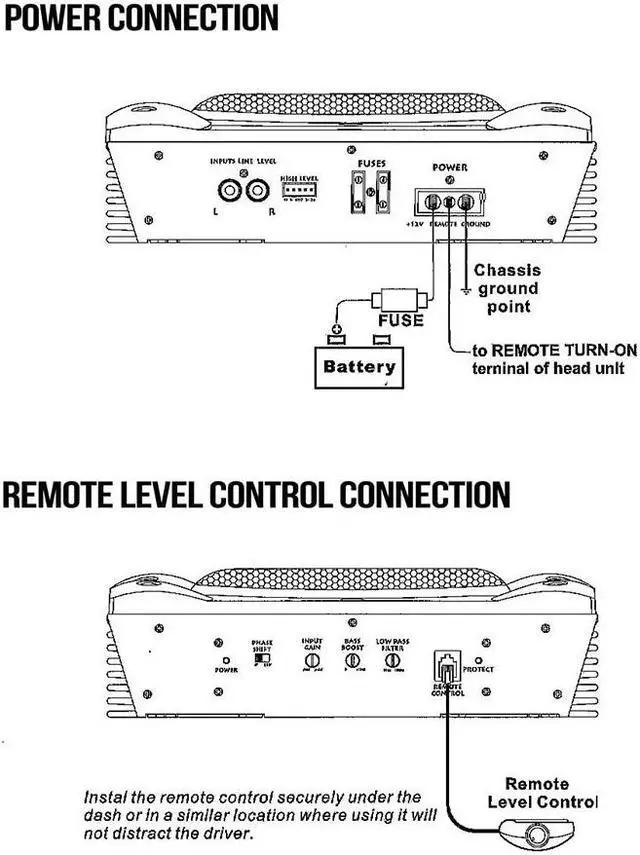 Alt view image 6 of 11 - Lanzar AQTB8 1000 Watt Slim Waterproof Amplified Marine Subwoofer System, White
