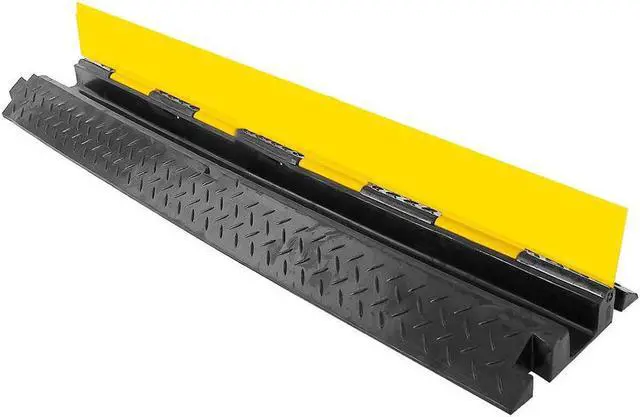 Alt view image 3 of 8 - Pyle 40" Cable Wire Protector Cover Ramp with Lid for Floor Cord Safety (2 Pack)
