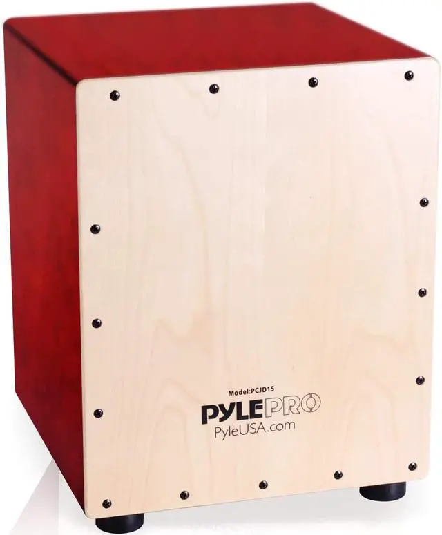 Alt view image 4 of 9 - Pyle PCJD15 Wooden Cajon Percussion Box