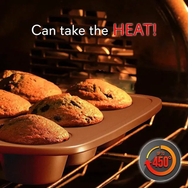 Alt view image 4 of 8 - NutriChef Kitchen Oven Non Stick Carbon Steel Tray Sheet 6 Piece Bakeware Set