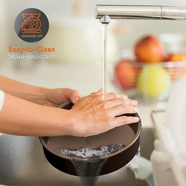 Alt view image 6 of 8 - NutriChef Kitchen Oven Non Stick Carbon Steel Tray Sheet 6 Piece Bakeware Set