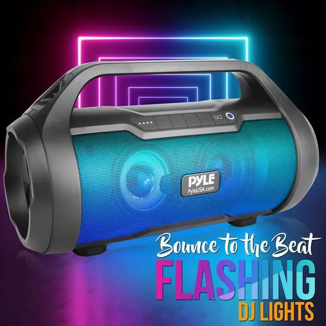 Alt view image 13 of 17 - Pyle PBMWP185 500 Watt Portable Bluetooth Wireless BoomBox Speakers Stereo