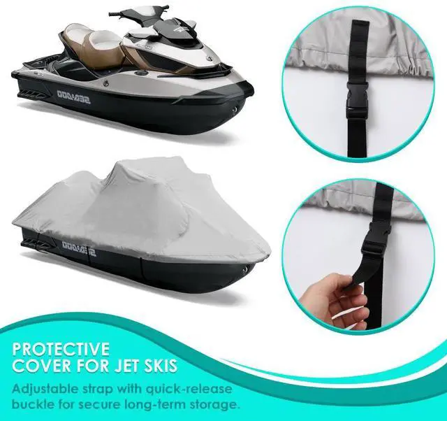 Alt view image 13 of 20 - Armor Shield Jetski Storage Cover - Universal Trailer/Storage Cover for Jetski (127’’ - 138’’ -inches)