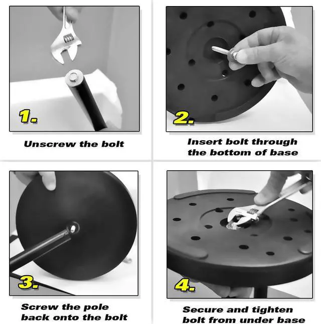 Alt view image 4 of 7 - PylePro PMKS40 Universal Adjustable Freestanding Floor Microphone Stand, Black