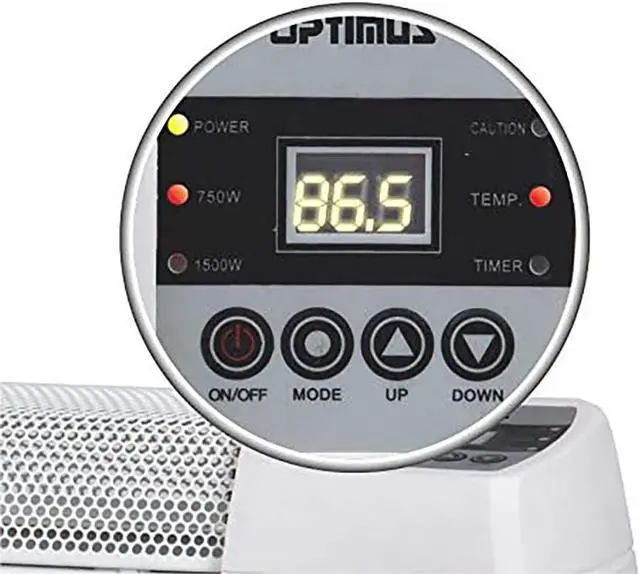 Alt view image 9 of 18 - OPTIMUS H-3603 Optimus h-3603 30" baseboard heater with thermostat