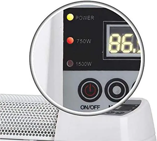 Alt view image 10 of 18 - OPTIMUS H-3603 Optimus h-3603 30" baseboard heater with thermostat