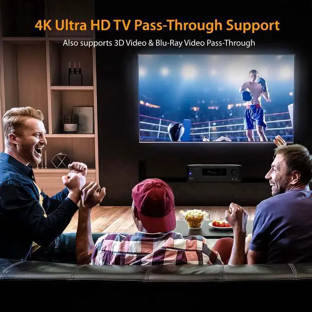 Alt view image 5 of 10 - Pyle PT694BT Bluetooth 5.2 Channel 1000 Watt Home Theater Audio/Video Receiver