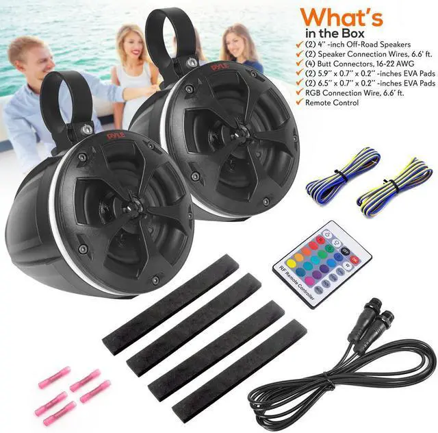 Alt view image 8 of 17 - 4" WTPF SPEAKERS W/ LGHT